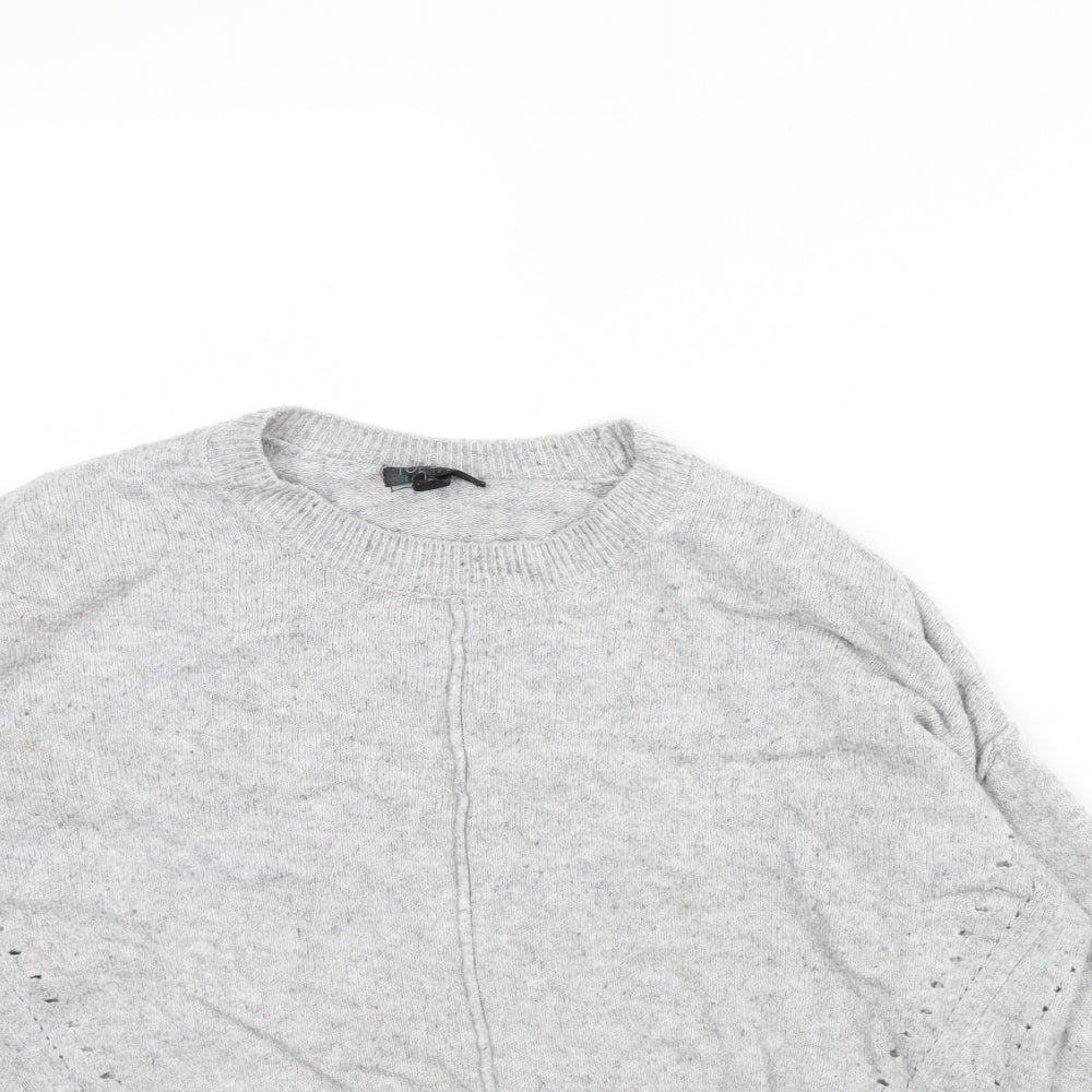 Womens UK Size 8 Topshop Grey Pullover Jumper