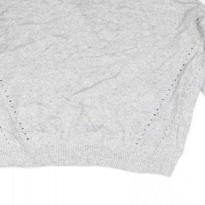Womens UK Size 8 Topshop Grey Pullover Jumper