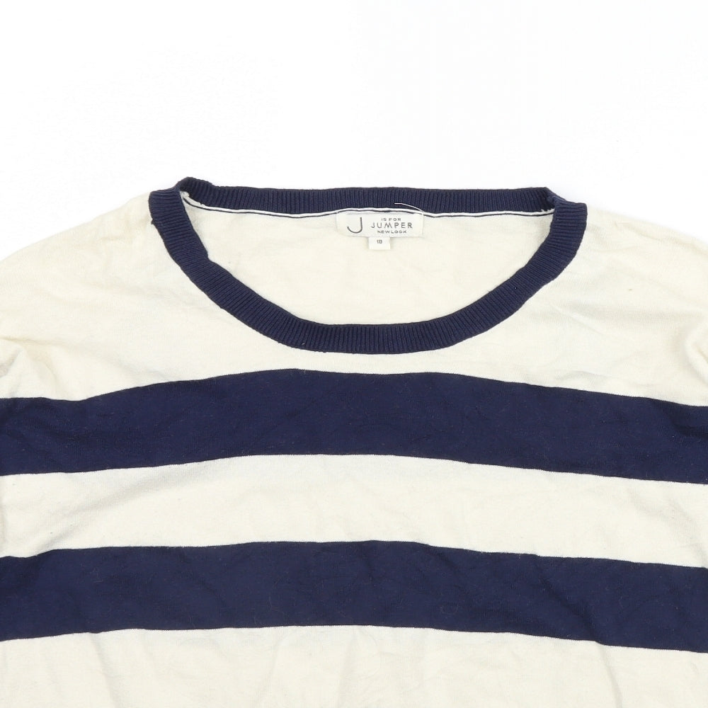 Womens UK Size 10 New Look Beige Pullover Jumper