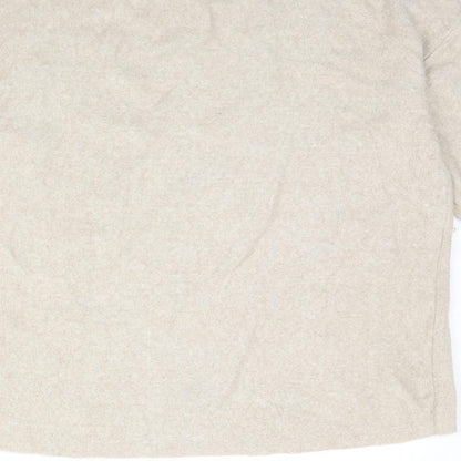 Womens UK Size S Zara Beige Pullover Jumper