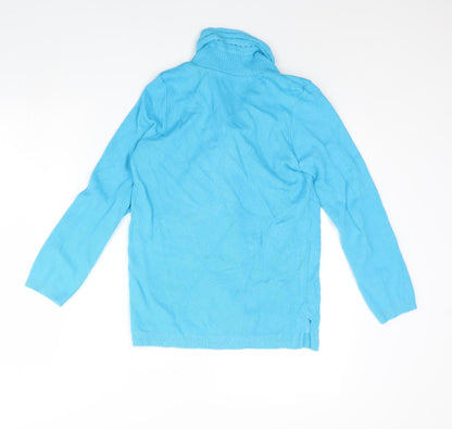 Womens UK Size S Envy Blue Pullover Jumper