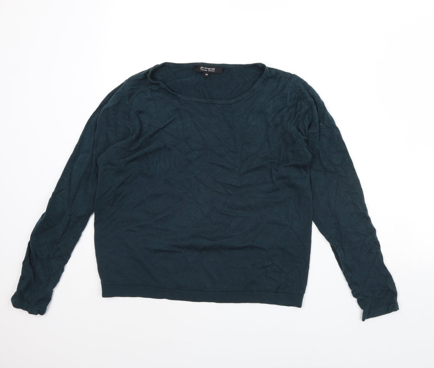 Womens UK Size 14 Originals Green Pullover Jumper