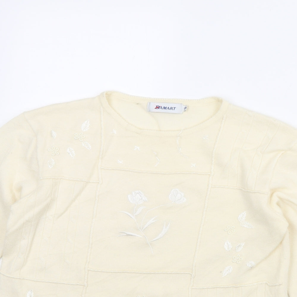 Damart Womens Ivory   Pullover Jumper Size 12