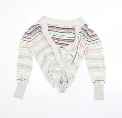 cc Womens Multicoloured Striped  Pullover Jumper Size L