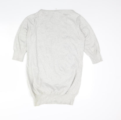 Womens UK Size S NEXT Grey Pullover Jumper