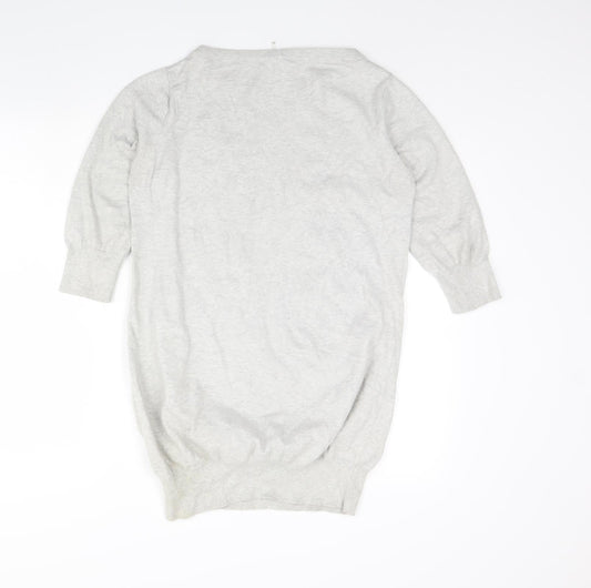 Womens UK Size S NEXT Grey Pullover Jumper