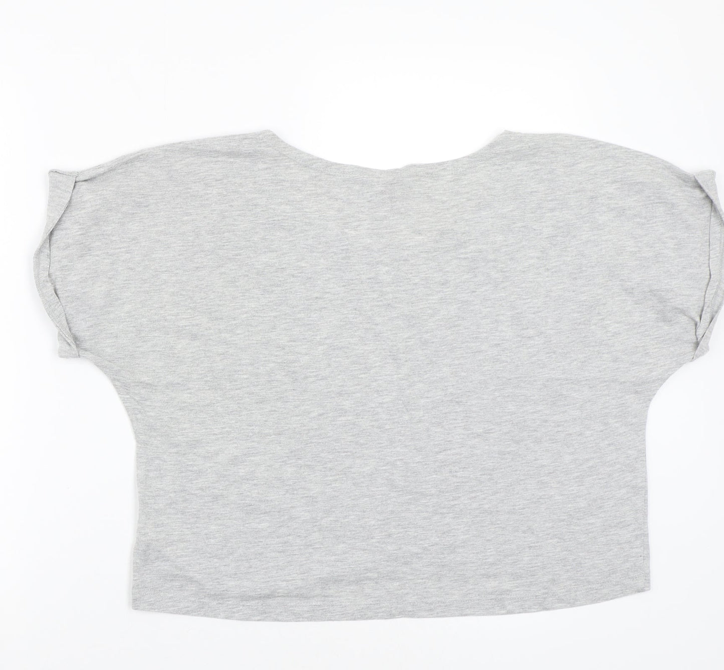 Womens UK Size 14 H&M Grey Basic T-Shirt