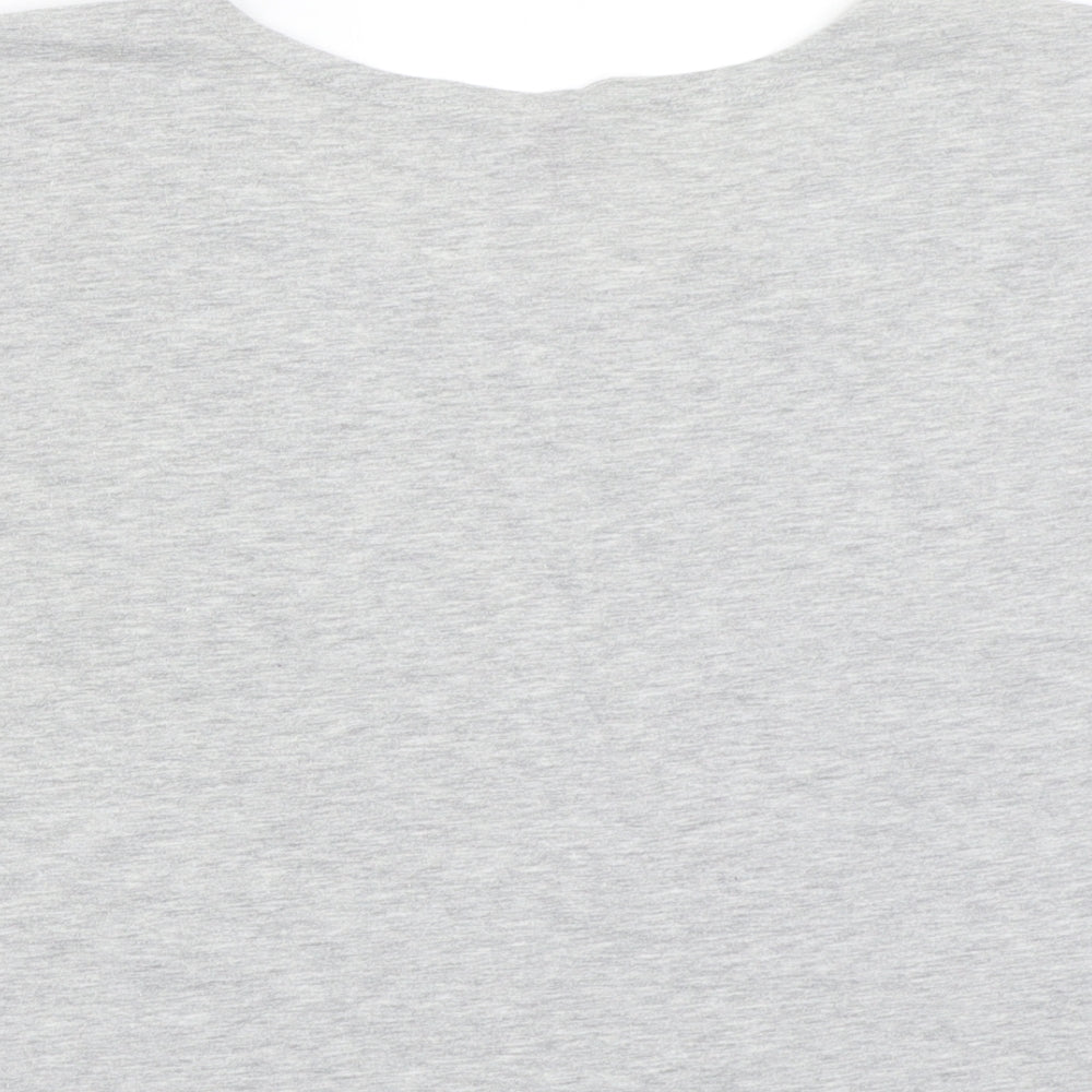 Womens UK Size 14 H&M Grey Basic T-Shirt