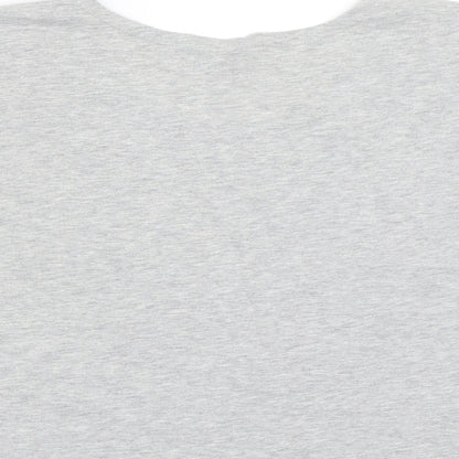 Womens UK Size 14 H&M Grey Basic T-Shirt
