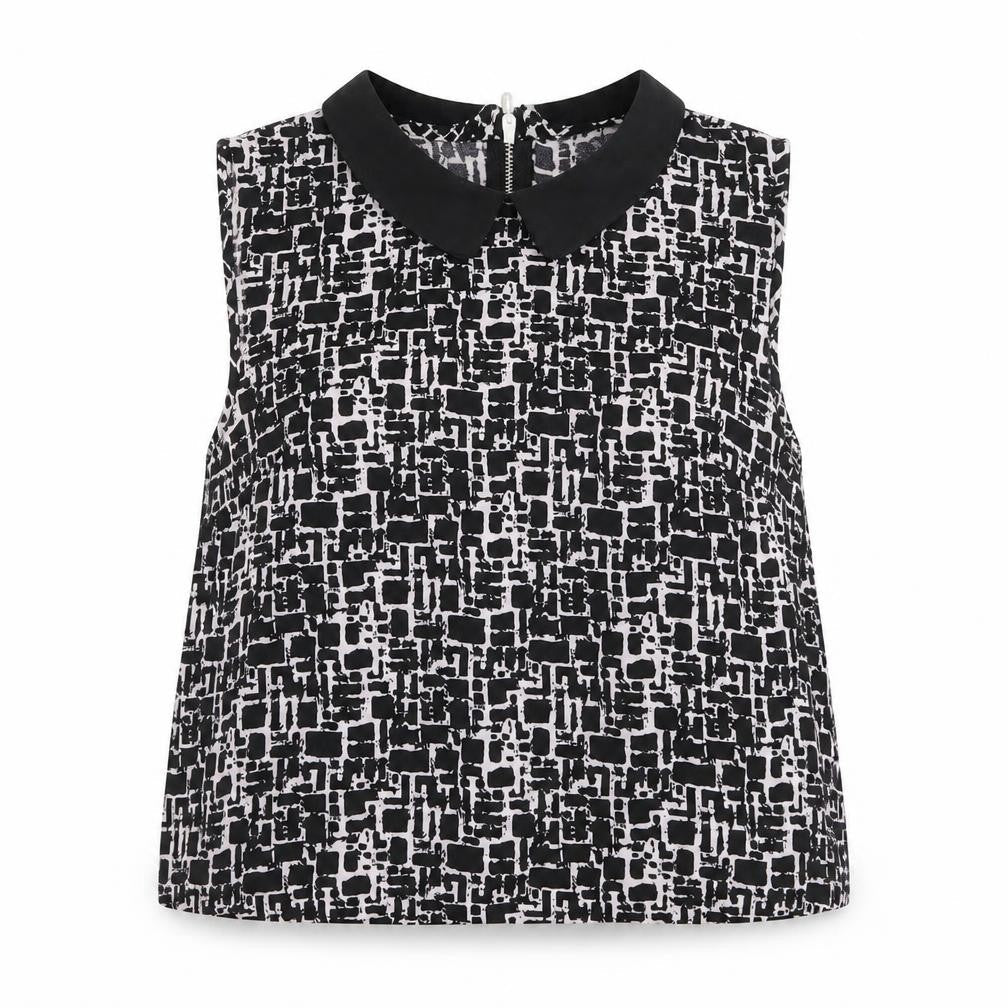 Womens UK Size 10 Boohoo Black Basic Blouse