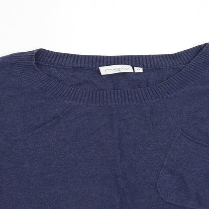 Womens UK Size 14 Newlook Blue Basic T-Shirt