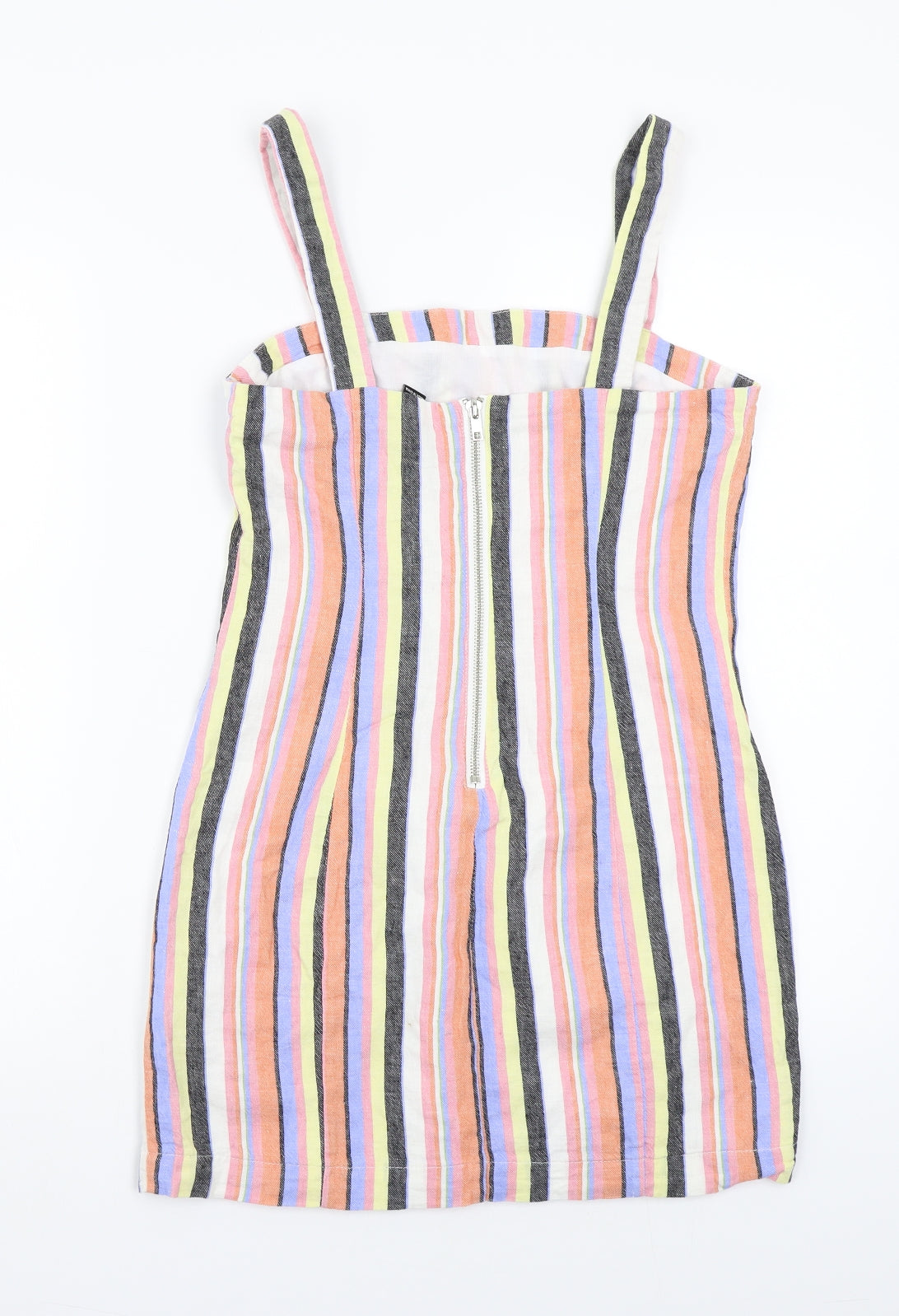 FOREVER 21 Womens Pink Striped  A-Line  Size S