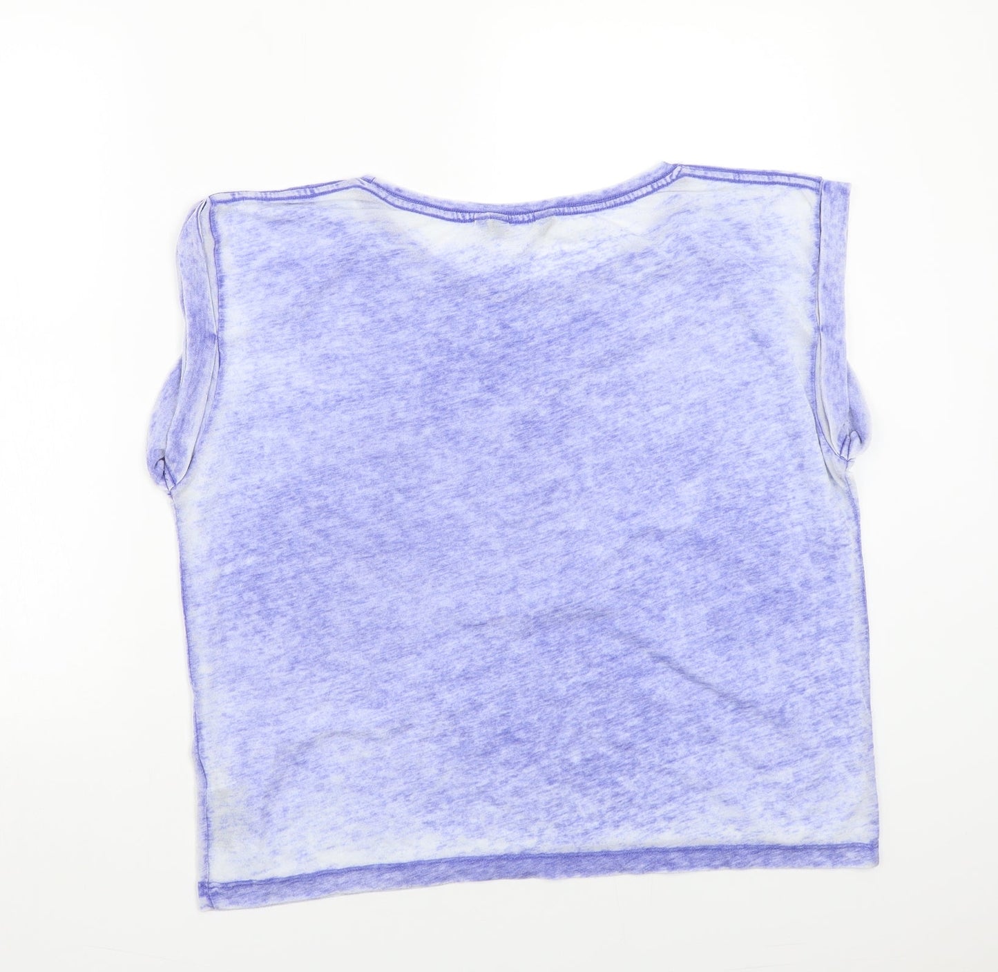 Womens UK Size 12 Newlook Blue Basic T-Shirt