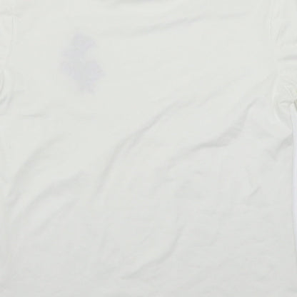 Womens UK Size  Preworn White Basic T-Shirt