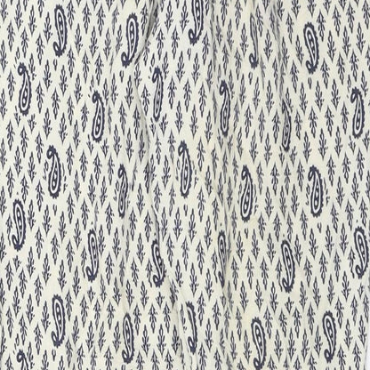 Atmosphere Womens White Paisley  Trousers  Size 10 L24 in