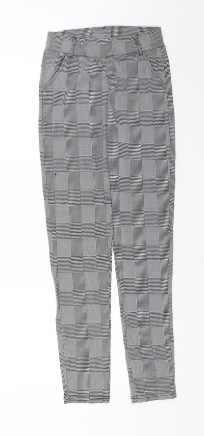 Womens UK Size S Preworn Regular Fit Capri Grey Trousers