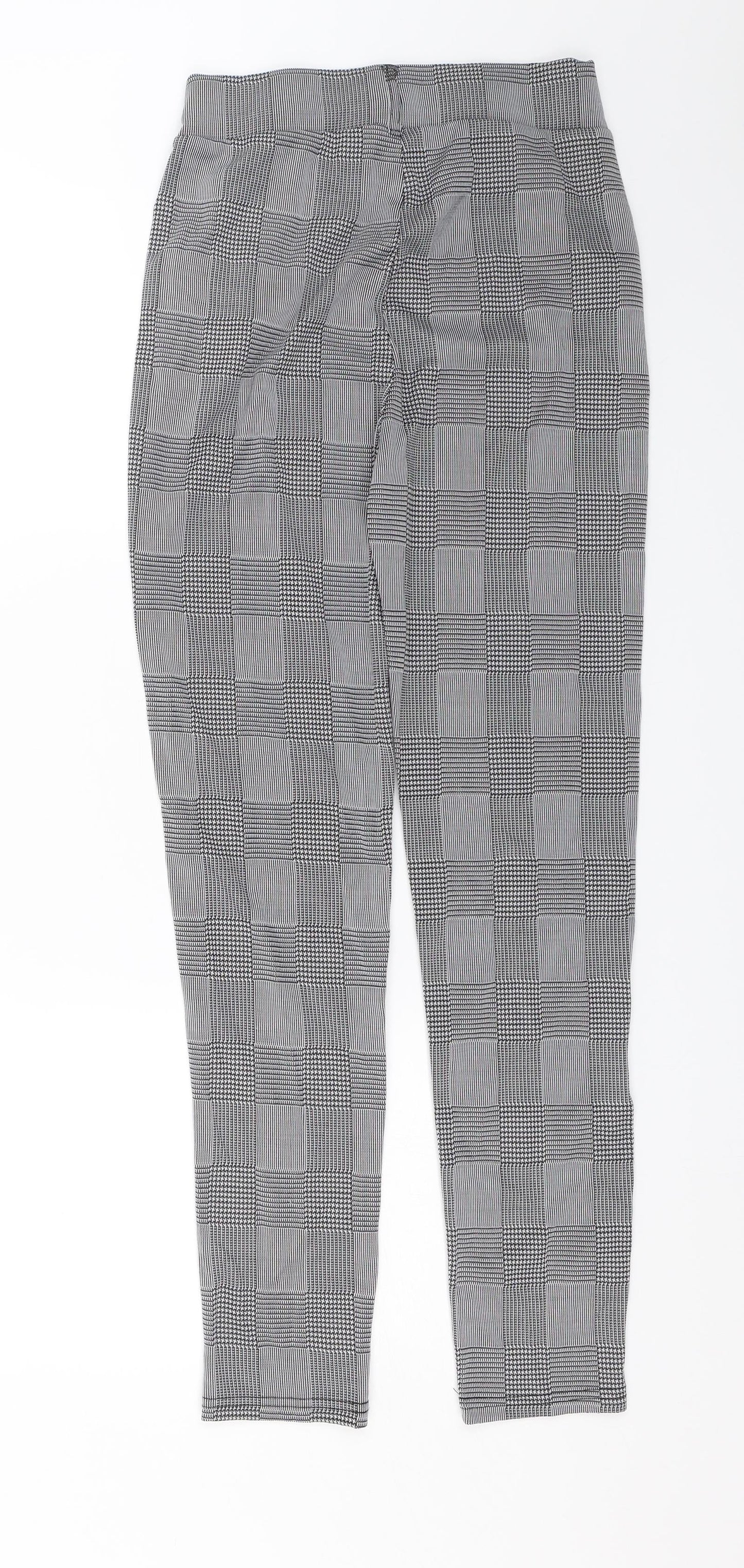 Womens UK Size S Preworn Regular Fit Capri Grey Trousers