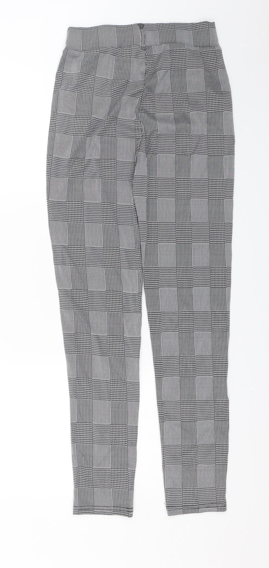 Womens UK Size S Preworn Regular Fit Capri Grey Trousers