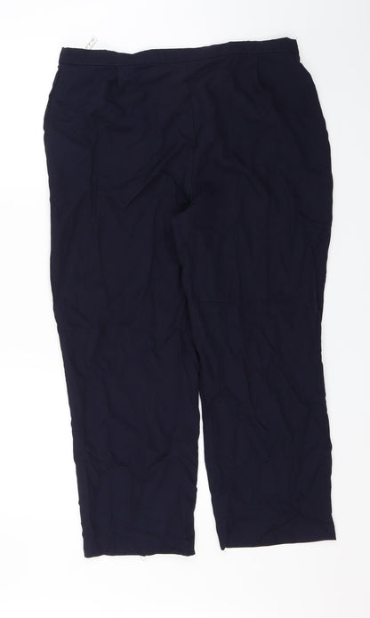 Berkertex Womens Blue   Dress Pants Trousers Size 16 L23 in