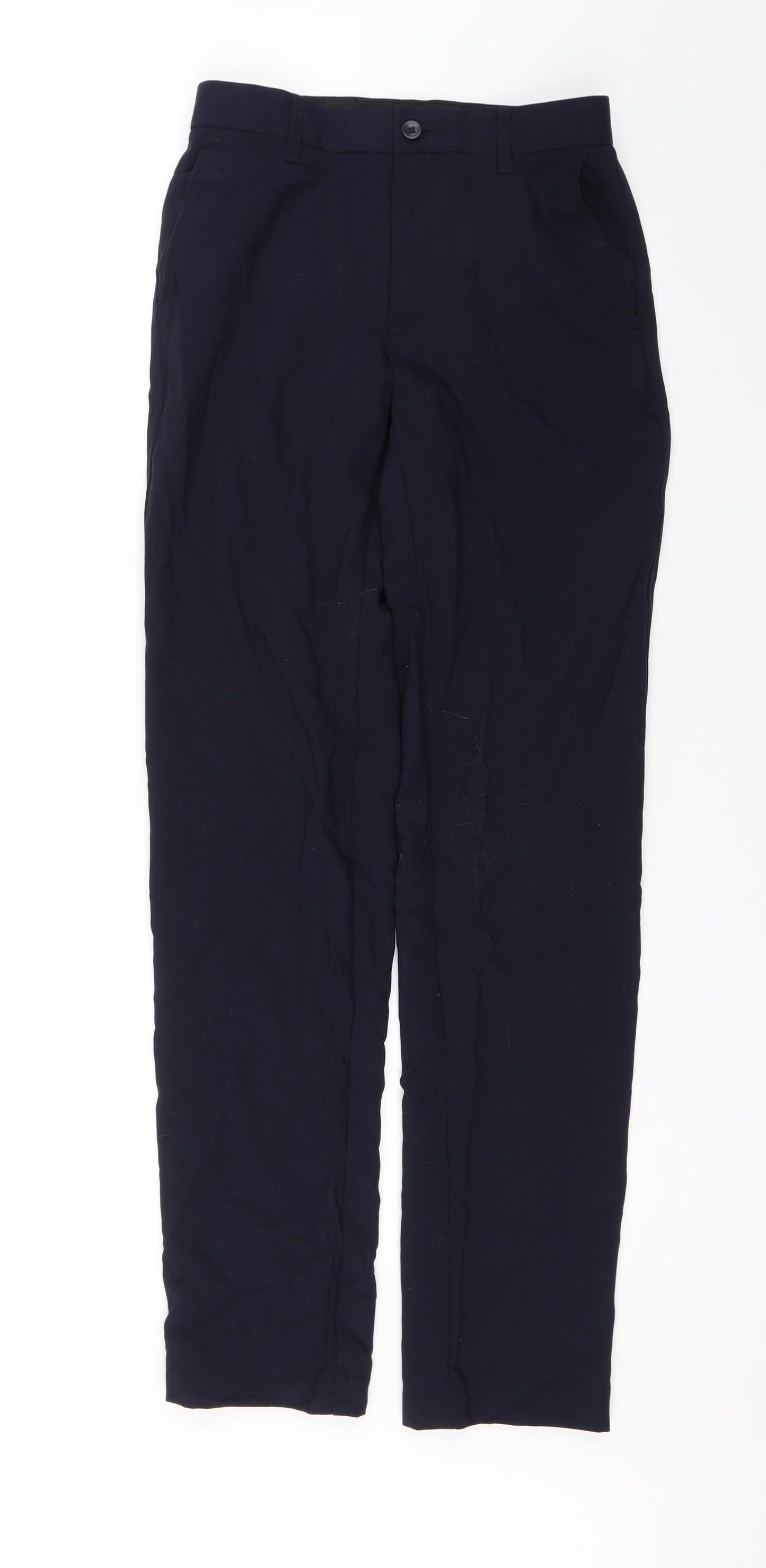 M&S Mens Blue   Dress Pants Trousers Size 26 in L30 in