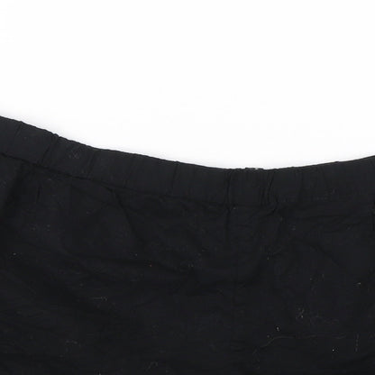 Topshop Womens Black   Hot Pants Shorts Size S