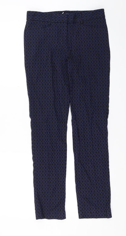 Mario Serrani Womens Blue   Trousers  Size 4 L26 in