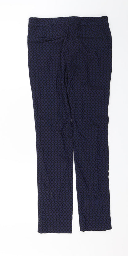 Mario Serrani Womens Blue   Trousers  Size 4 L26 in