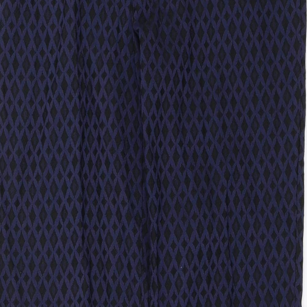 Mario Serrani Womens Blue   Trousers  Size 4 L26 in