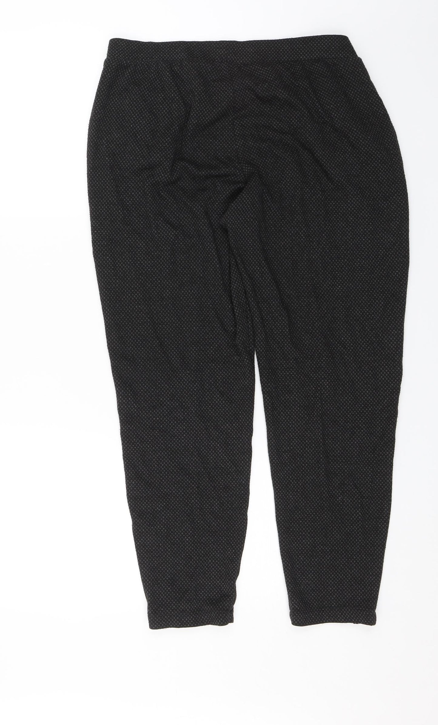 Womens UK Size 12 Preworn Regular Fit  Black Trousers