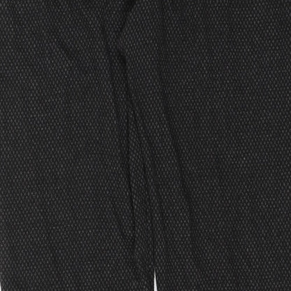 Womens UK Size 12 Preworn Regular Fit  Black Trousers