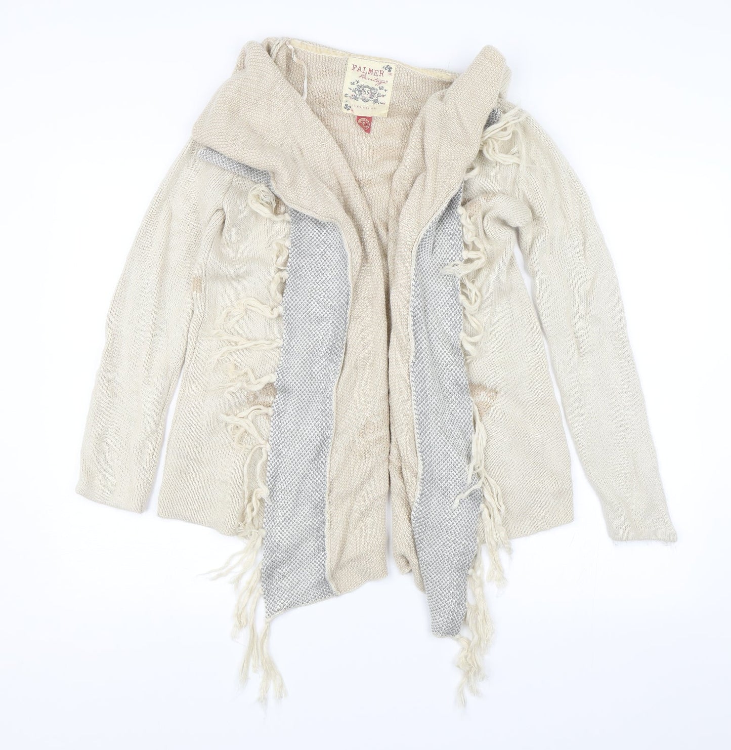 Palmer Heritage Womens Beige   Jacket Coatigan Size S