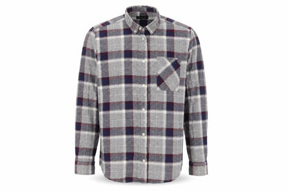 Mens UK Size L Silver Eight Grey  Button-Up Long Sleeve Casual Shirt