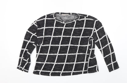 Womens UK Size 12 Atmosphere Black Basic Blouse