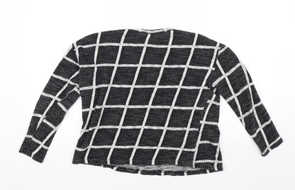 Womens UK Size 12 Atmosphere Black Basic Blouse