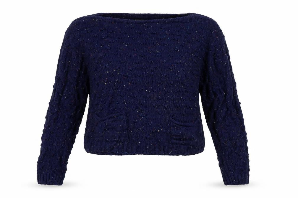 Womens UK Size L M&Co Blue Pullover Jumper