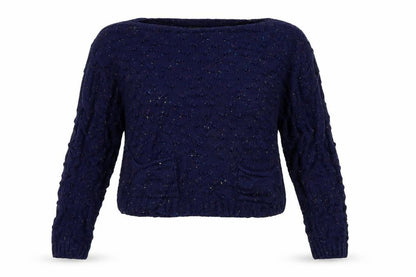 Womens UK Size L M&Co Blue Pullover Jumper