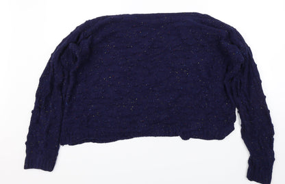 Womens UK Size L M&Co Blue Pullover Jumper