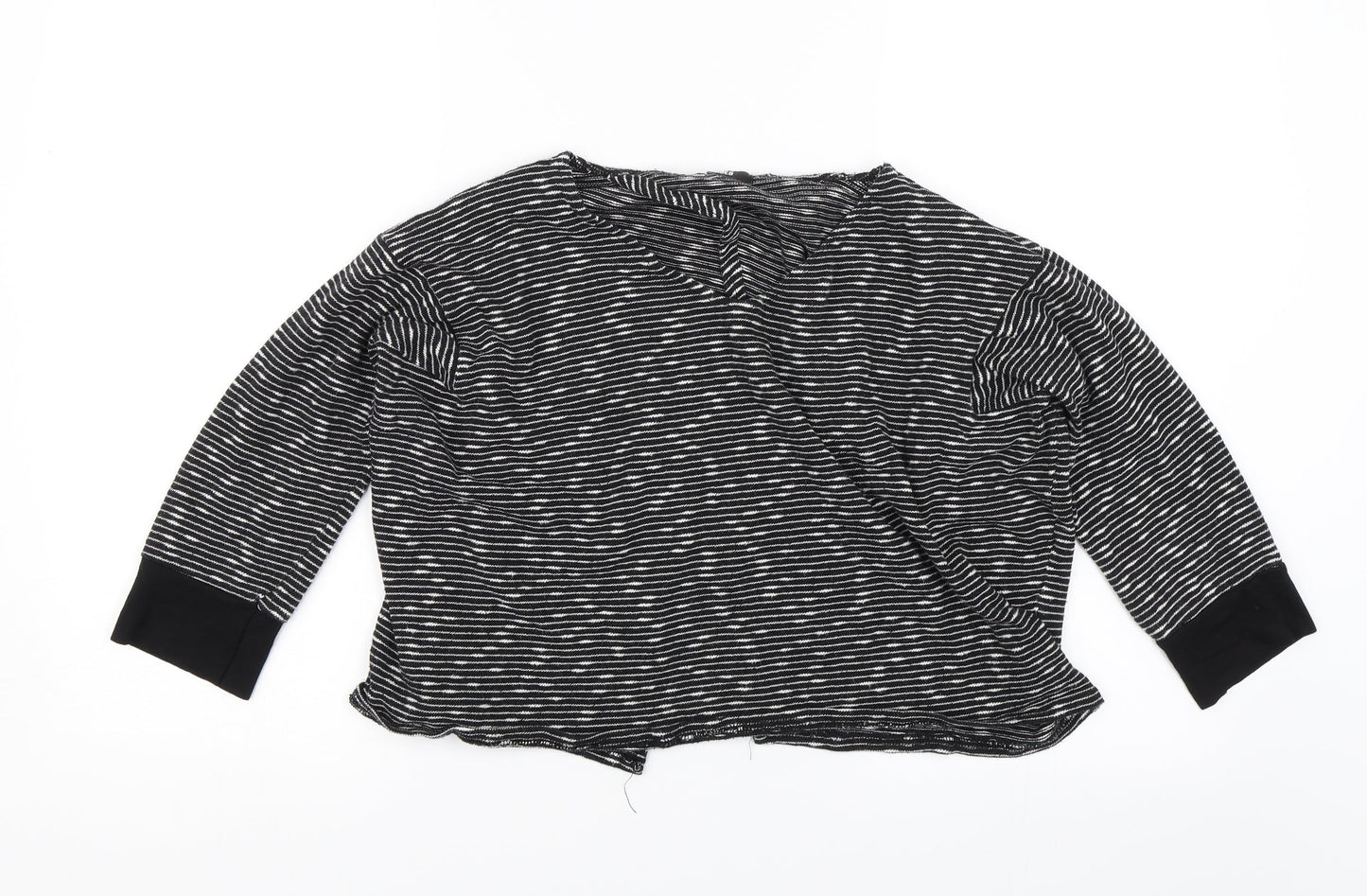 Womens UK Size M Missguided Black Basic Blouse