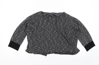 Womens UK Size M Missguided Black Basic Blouse