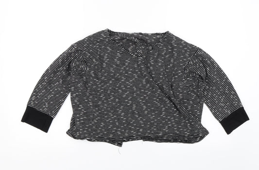 Womens UK Size M Missguided Black Basic Blouse