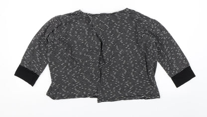 Womens UK Size M Missguided Black Basic Blouse