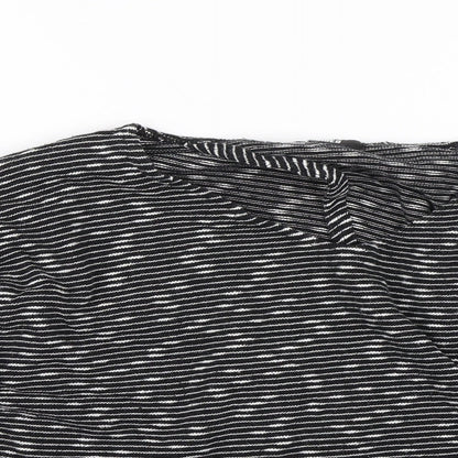 Womens UK Size M Missguided Black Basic Blouse