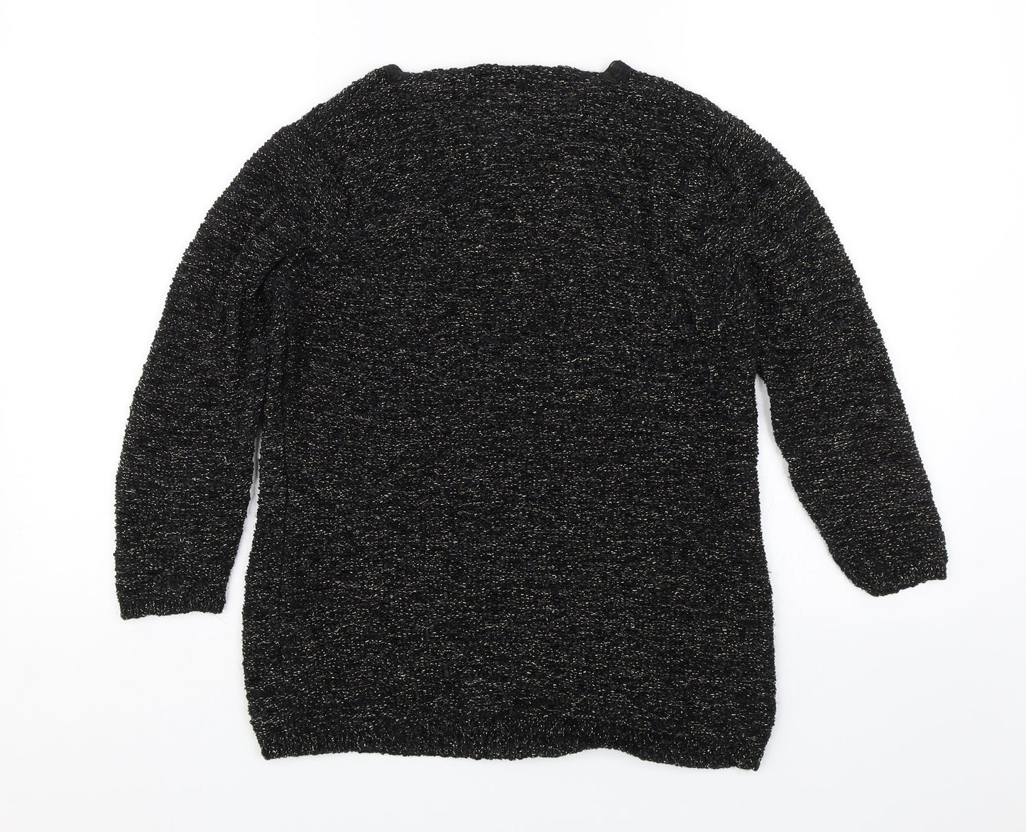 BM Collection Womens Black   Pullover Jumper Size L