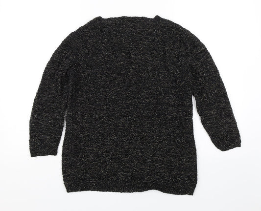 BM Collection Womens Black   Pullover Jumper Size L