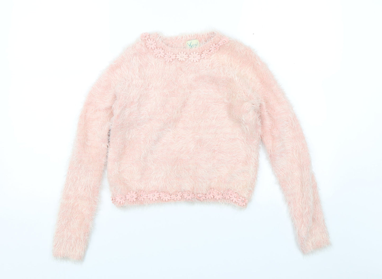 Yumi Girls Pink   Pullover Jumper Size 13-14 Years