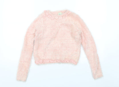 Yumi Girls Pink   Pullover Jumper Size 13-14 Years