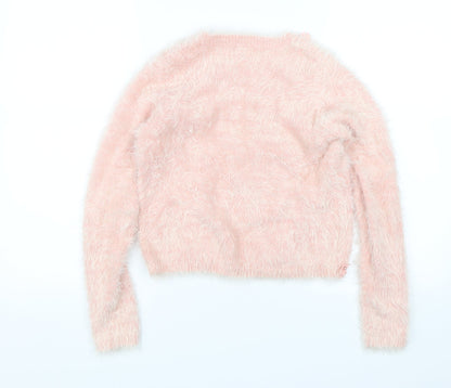 Yumi Girls Pink   Pullover Jumper Size 13-14 Years