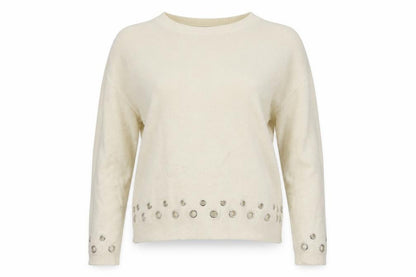 Womens UK Size 10 Miss Selfridge White Pullover Jumper