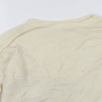 Womens UK Size 10 Miss Selfridge White Pullover Jumper