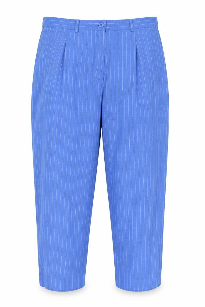 Womens UK Size 16 Daxon Regular Fit Capri Blue Trousers
